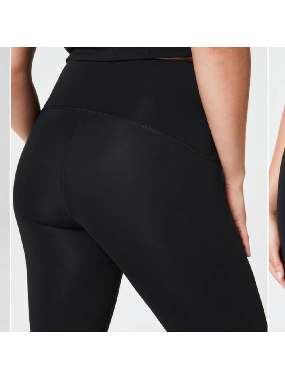 SPANX SPANXshape Booty Boost Flare Pants Yoga Leggings Black Women Small 50243R - Picture 13 of 15